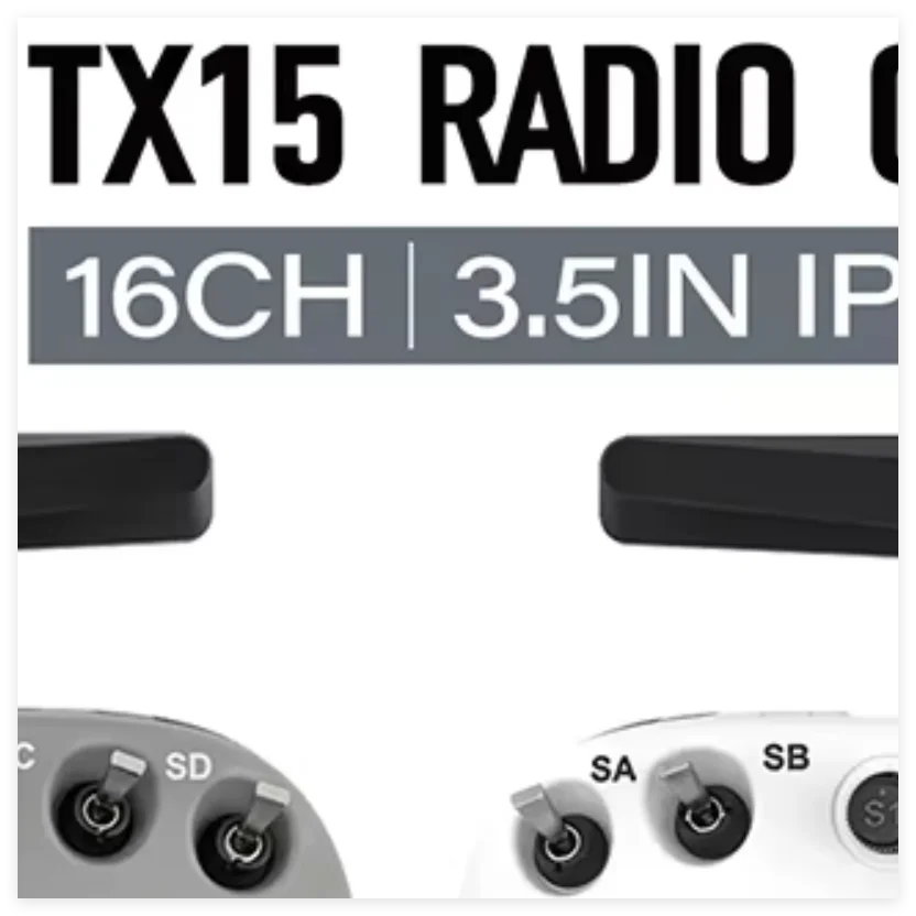 

Радиоконтроллер RadioMaster TX15, 16 каналов, 3,5 дюйма, IPS, ELRS, 2,4G, 6,6–8,4 В, V5.0, Холл, разрешение 480 × 320, встроенный вентилятор, поддержка экспресс-контроллера