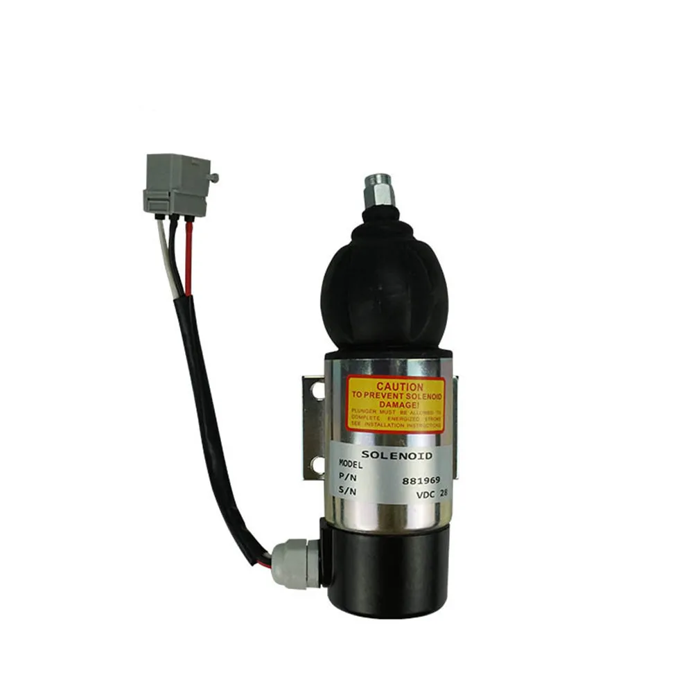 For D6D D6E Engine 873754 872825 881969 872458 52318 Fuel Shutoff Solenoid Valve 12V 24V Flameout Solenoid Valve