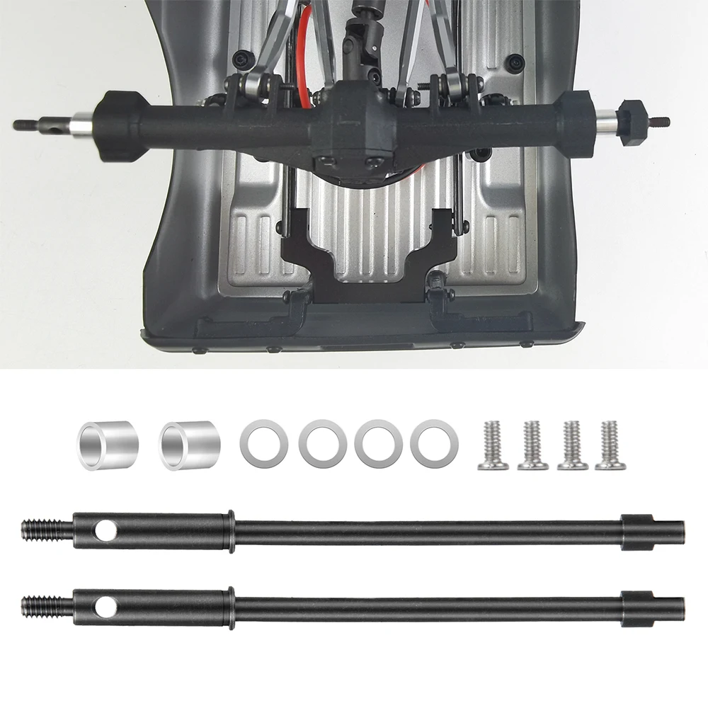 AXSPEED 스틸 전면 및 후면 CVD 조인트 구동축 조인트 무게추, Axial SCX24 데드볼트 C10 글래디에이터 브롱코 랭글러 1/24 RC 자동차용