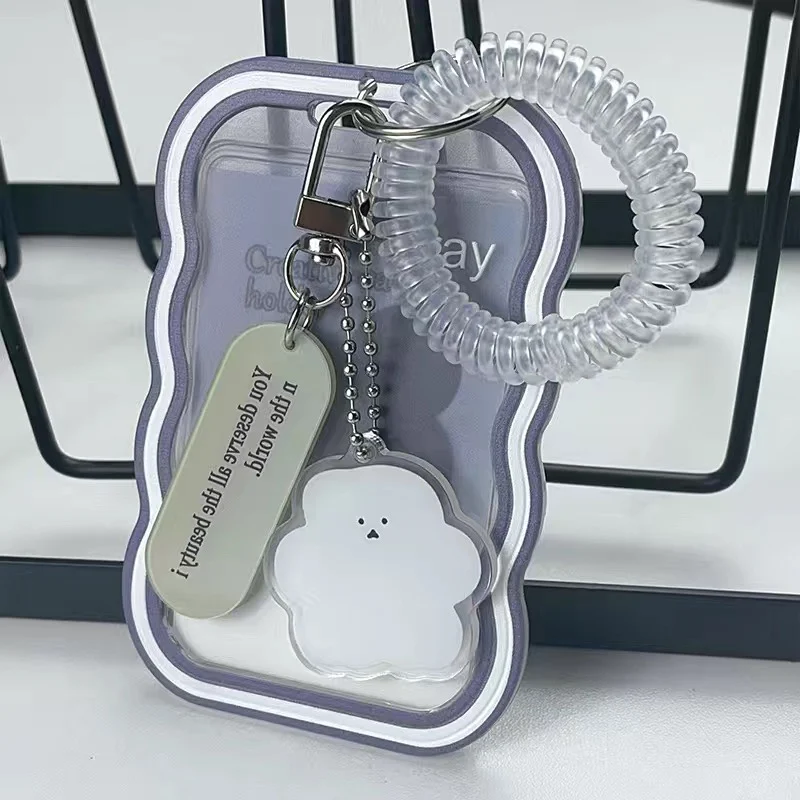 Original Design Cloud Shape Kpop Photo Card Holder Idol Photo Protective Case Photocard Holder Kawaii Stationery