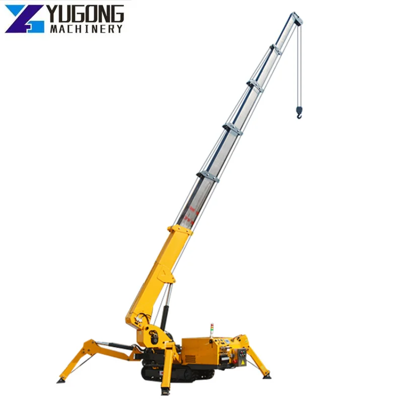 Spider Crane 1t 3t 5t Lifting Machine Spider Crawler Crane Spider Crane Manufacturer Crawler Type Hydraulic Telesco Crane Spider