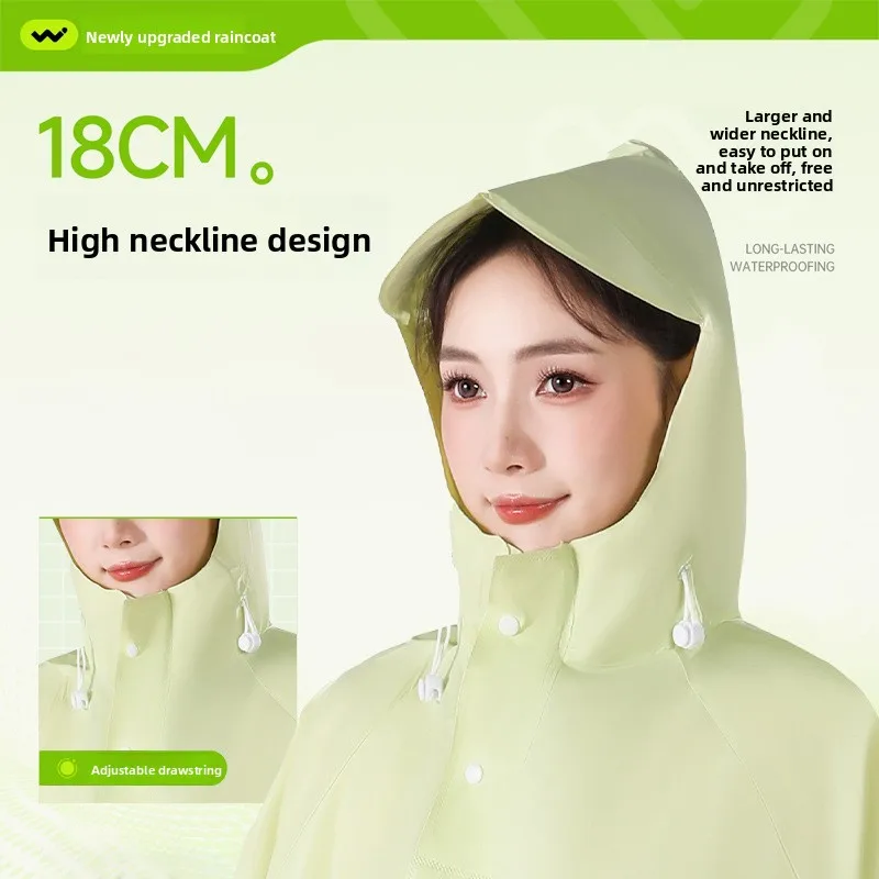 One-piece Raincoat Rain Poncho Electric Vehicle Raincoat Electric Scooter with Sleeves Raincoat Thickened and Lengthened Full-bo