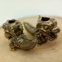 Cute Dinosaur Brass Knife Beads EDC Outdoor Paracord Handmade DIY Bracelets Accessories Umbrella Rope Woven Lanyard Pendants 