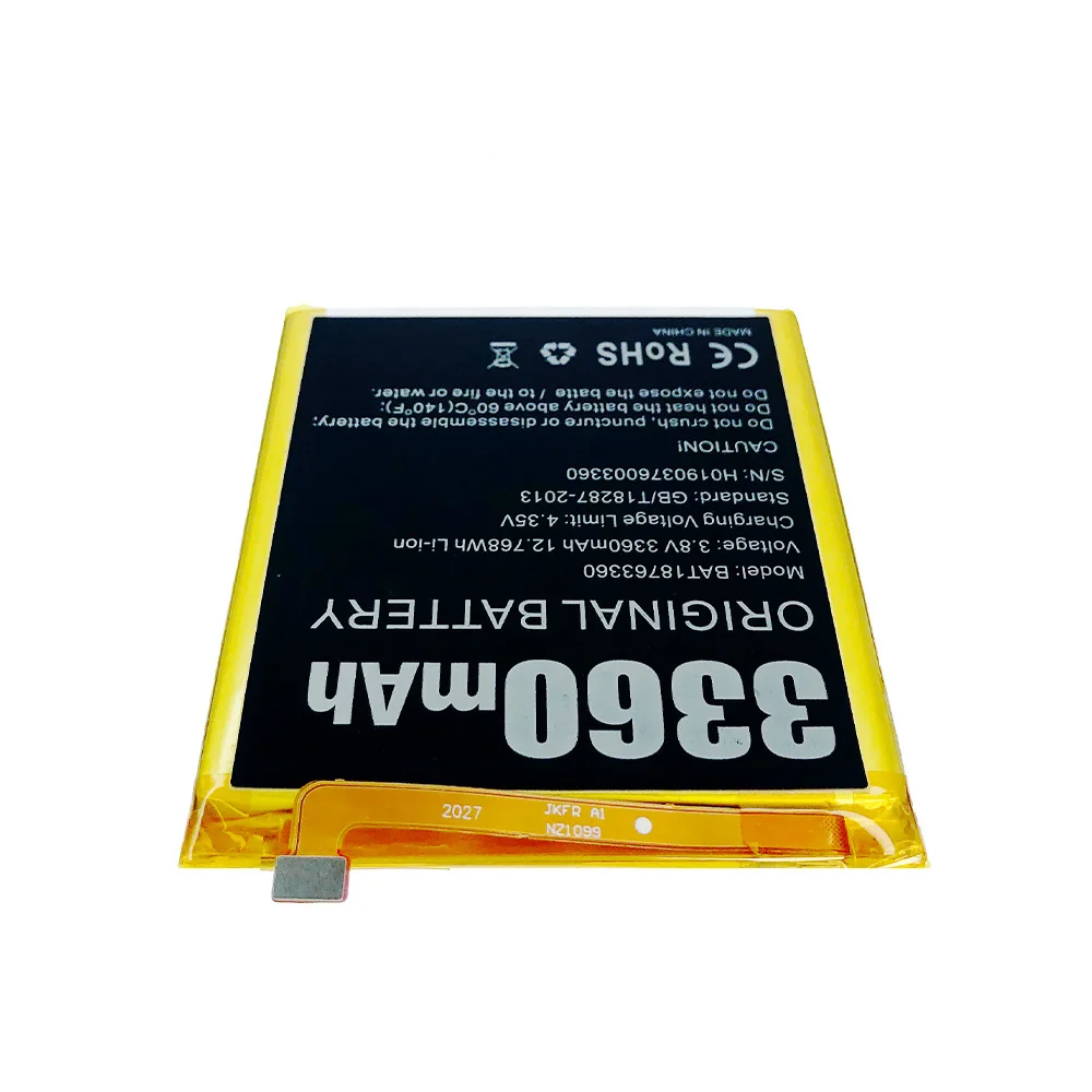 Original Replacement Battery For Doogee Y7 Doogee N10 High Quality Large Capacity Battery 3360mah BAT18763360 Back Up Bateria