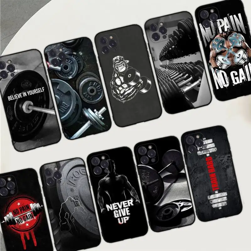 MaiYaCa Workout Motivation fitness Gym Phone Case Silicone  iphone 14 13 12 11 Pro Mini XS MAX 8 7 6 Plus X XS XR