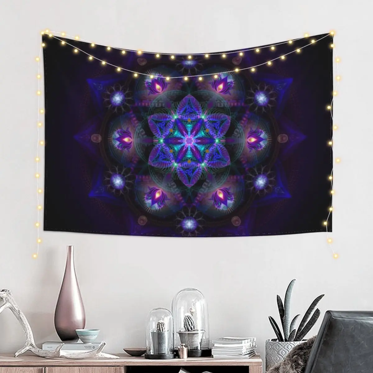 

Flower Of Life Mandala Tapestry Aesthetic Room Decor Decoration Room Room Decoration Korean Style Christmas Decoration Tapestry