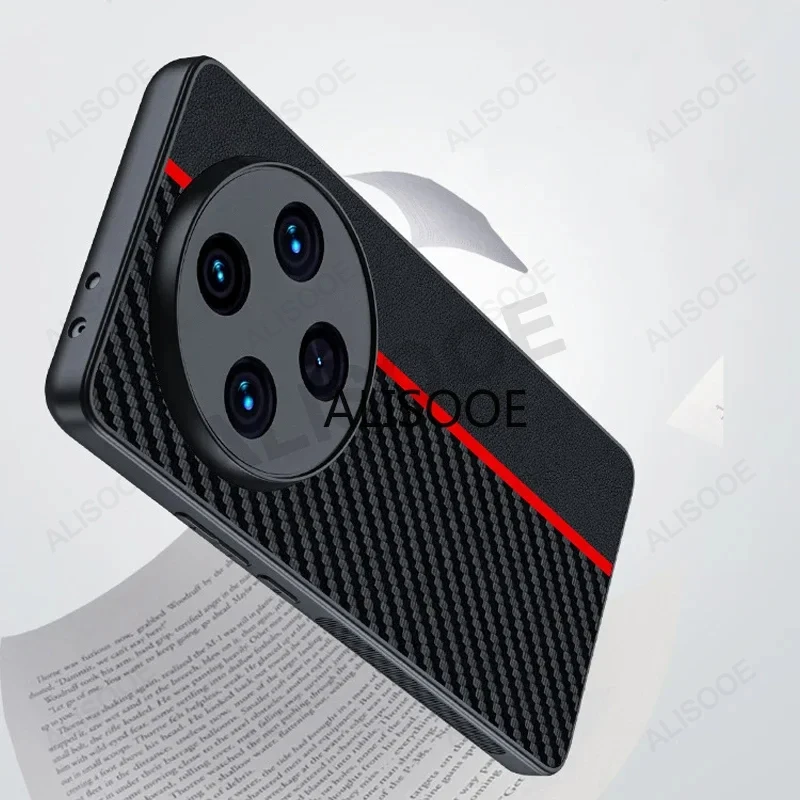 Funda für Redmi 14c Fall Luxus Faser Textur Pu-Leder Schutzhülle für Xiaomi Redmi 14c stoß feste Capa