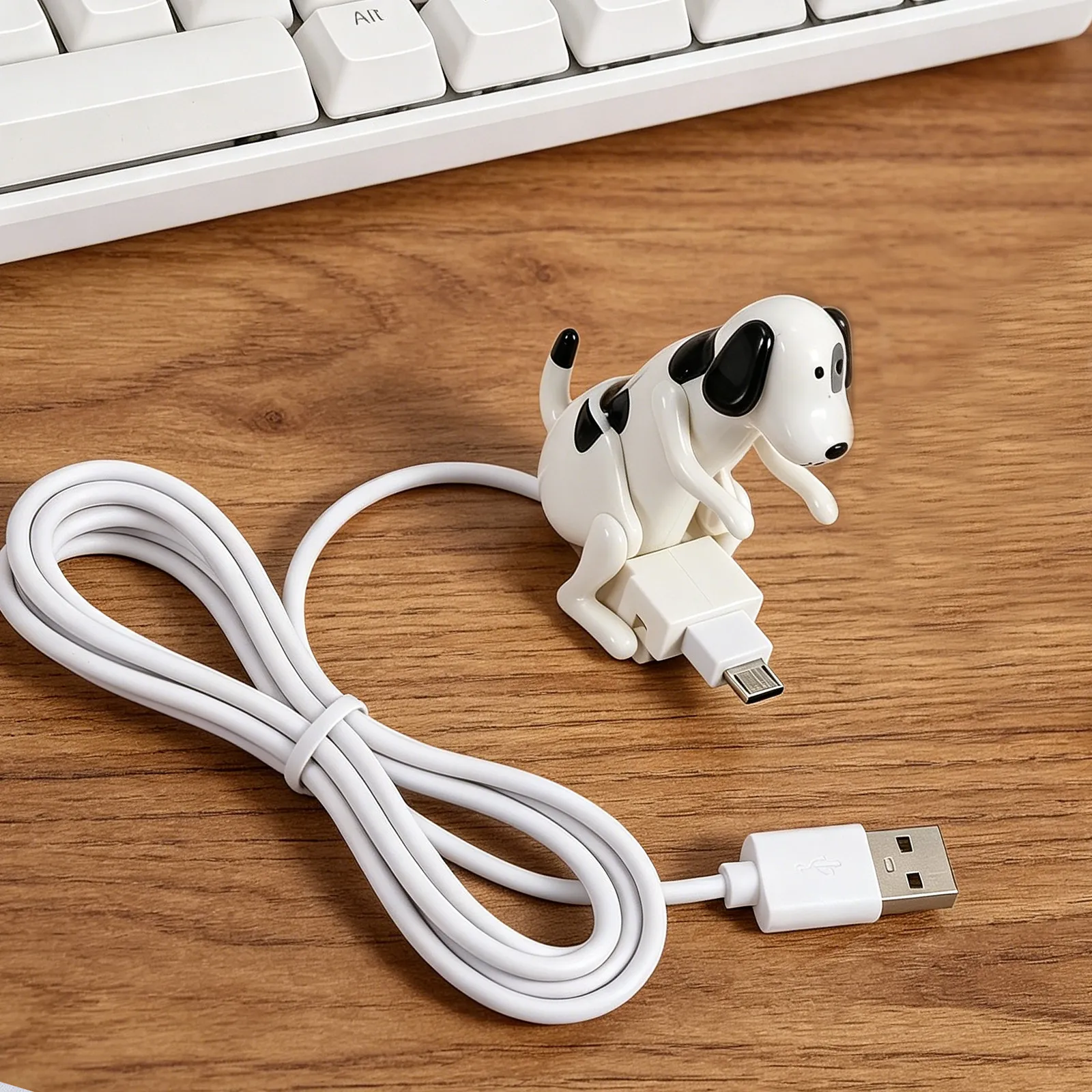 Animated Dog Charging Cable Fast Charge USB to Type C Data Transfer Cord Cute Phone Sync Cable Novelty Desk Accessories
