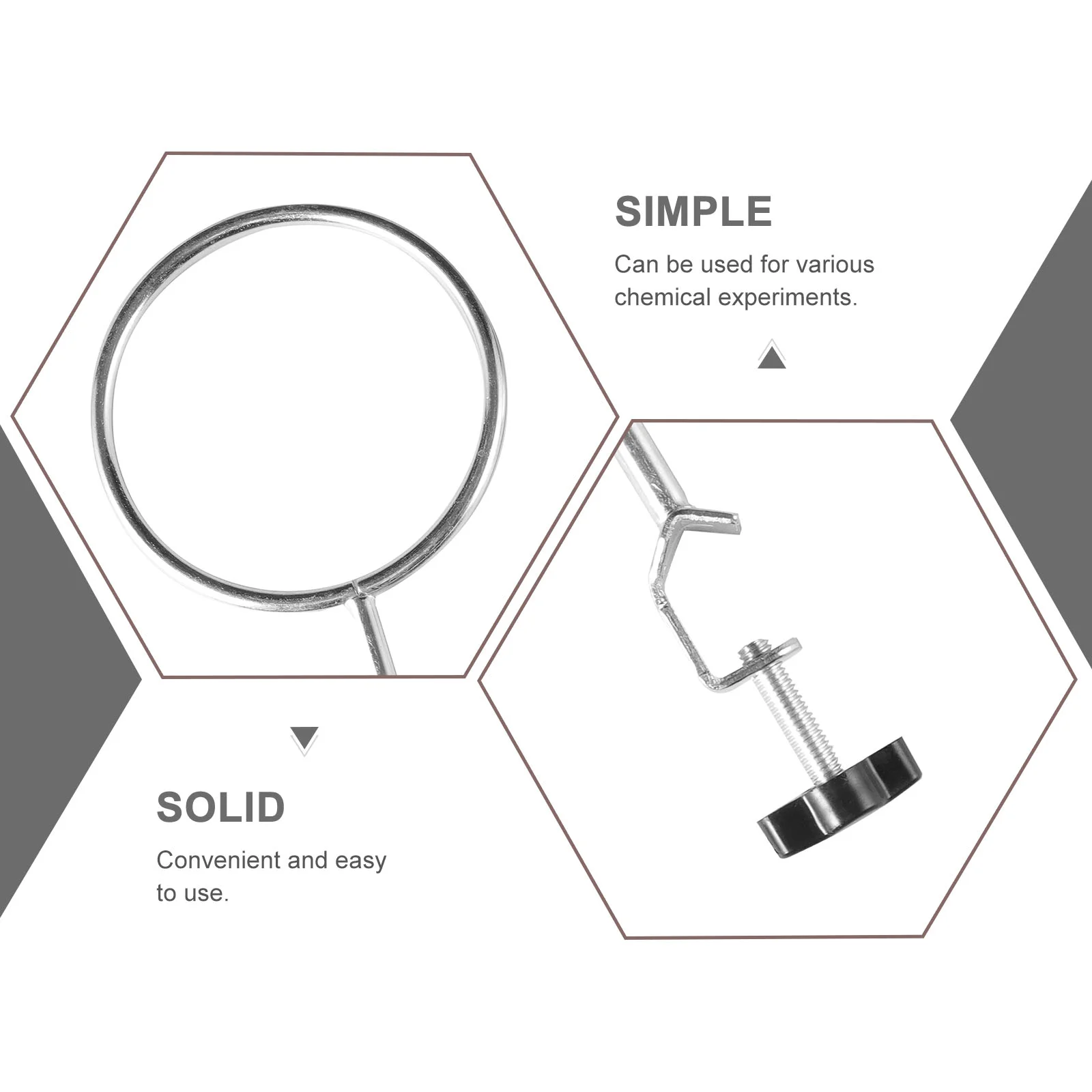 3 Pcs Iron Frame Ring Laboratory Retort Clamps Stand Metal 1920X1000X200CM Rings Accessories