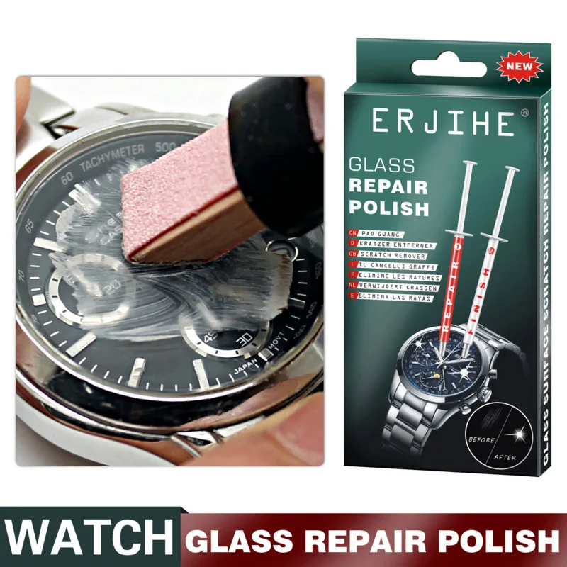 ERJIHE Watch Scratches Polishing Mineral Glass Mirror Surface Sapphire Glass Scratches Lens Scratches Polish Paste Liquid Swatch