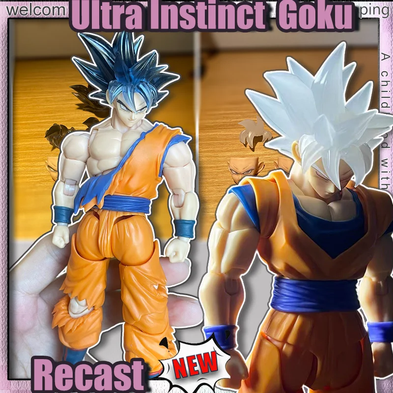 

Набор аксессуаров для головы TK Custom SHF Dragon Ball Z Ultra Instinct Goku: резиновая скульптура головы Супер Сайяна Гоку, имитация игрушки JEsse, подарок