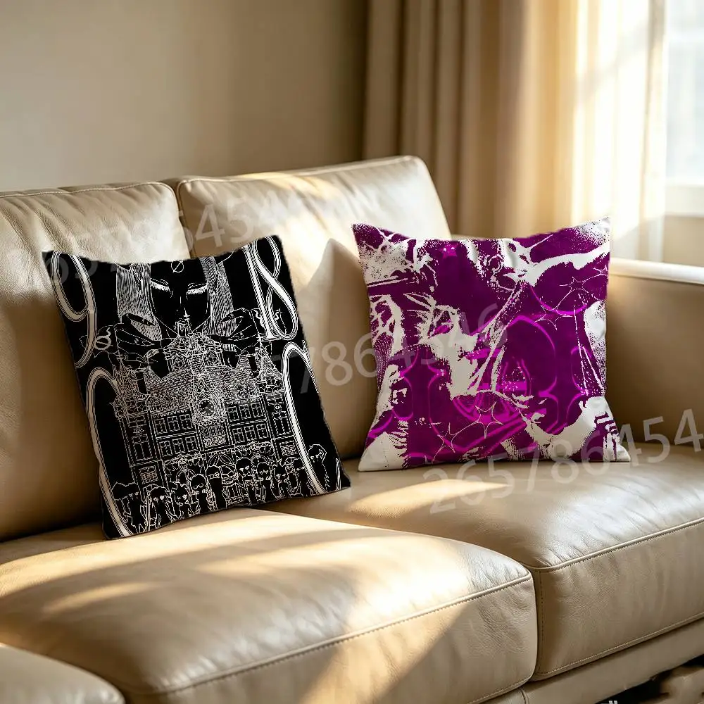 C-c L-lucy bedroque Polyester Printed Pillow Cover Square 30 35 40 45 50 55 cm Soft for Sofa Bed Car Home Decor