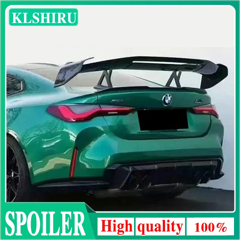 Universal For BMW Sedan Series Real Carbon Fibe Rear Trunk Lid Boot GT Style Spoiler Wings G80 G82 M3 M4 E90 F30 Car Accessories