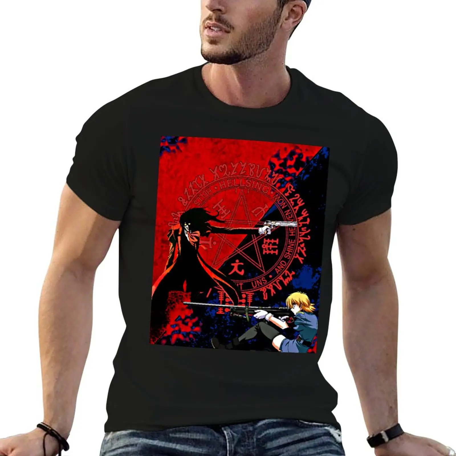 Hellsing T-Shirt Street Style Casual Tee Shirt