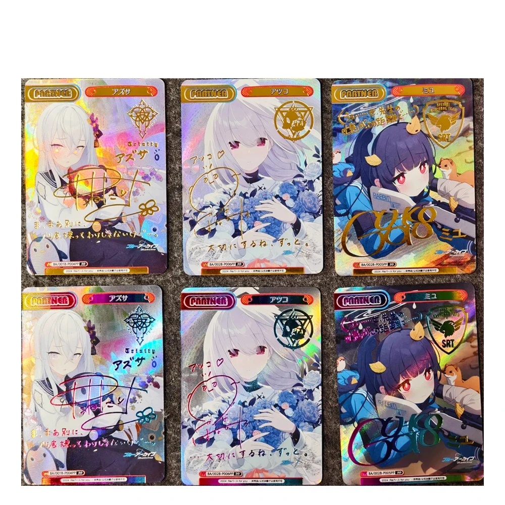 

BLBU WS Cards Blue Archive WS Card B Sexy ACG Weib Game Signature Card Diy Anime Collectible Cards Golden flash Toy