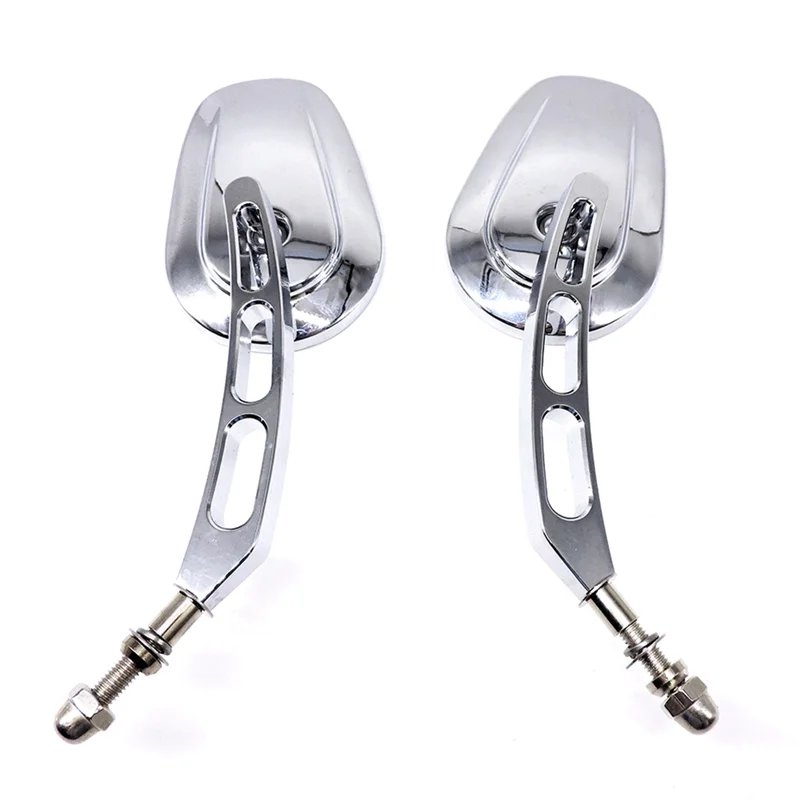 

Lasting Handlebar Mount Mirrors For Dyna Electra Glide Road Glide Road King Sportster 1200 883 Rearview Mirrors, Chrome