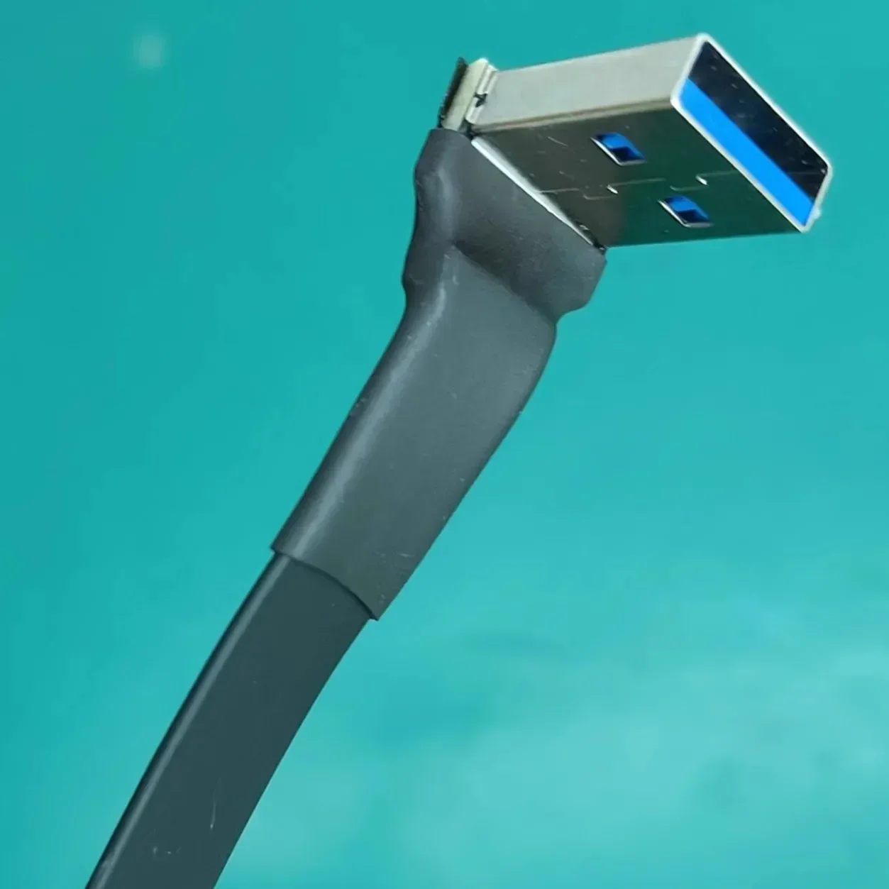 ADT Niestandardowy płaski elastyczny przedłużacz USB 3.0 A męski na męski Kabel USB 3.0 męski typu A Podwójny przedłużacz z 90 zagięciem — zdjęcie produktu 6