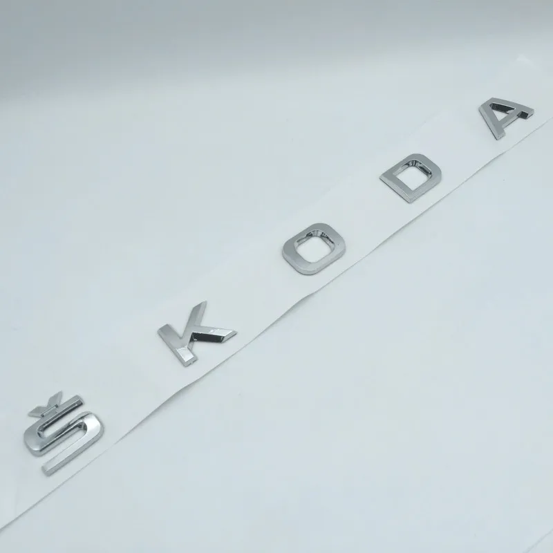 1 Stück für Skoda 3D Hochwertiges Auto-Emblem für Motorhaube und Kofferraum, Aufkleber, Abzeichen, Styling-Autozubehör – Detail 3