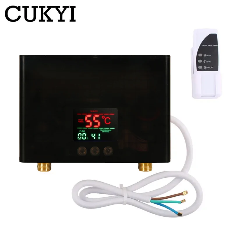 Scaldabagno istantaneo 3KW/5.5KW riscaldamento rapido conversione di frequenza intelligente scaldabagno a temperatura costante con telecomando US