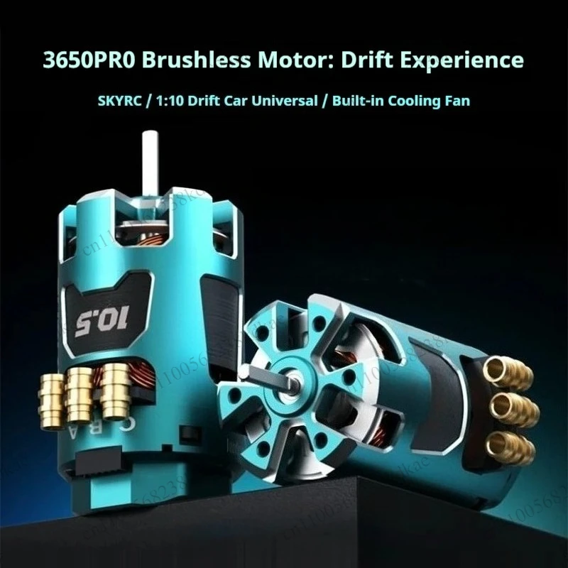3650 Sensored Brushless RC Motor With Cooling Fan 10.5T 13.5T Multiple KV For 1:10 Racing Model Car