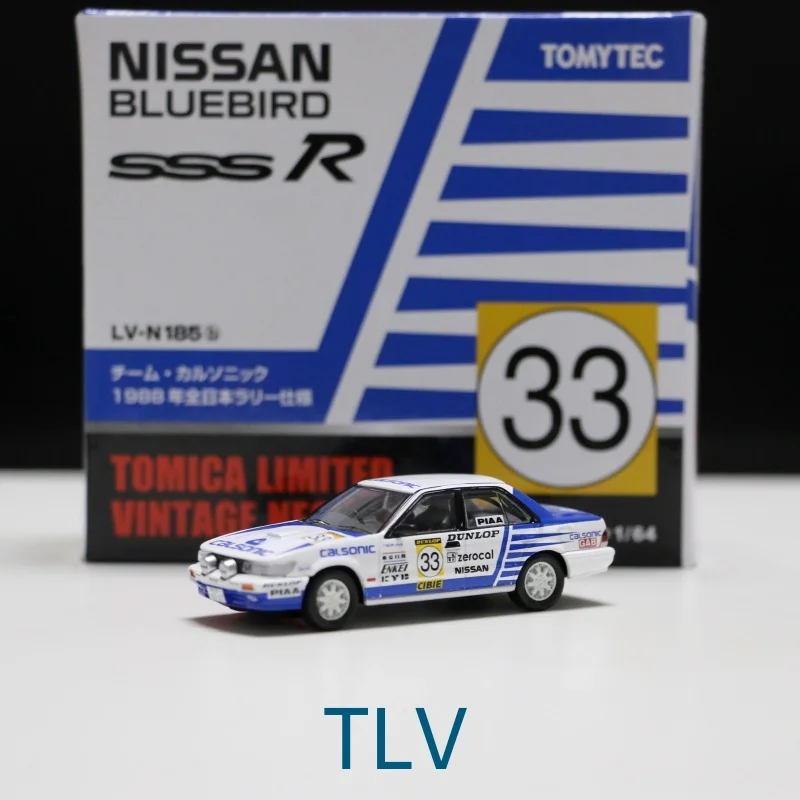 TAKARA TOMY TLV 1:64 LV-N 185a/b BLUEBIRD SSS-R alloy die-cast miniature model,adult decoration,boy toy,children's holiday gift