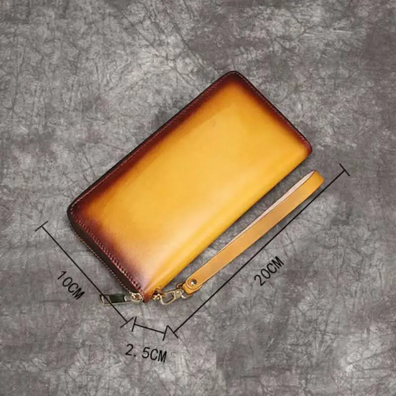 MOTAORA 2025 New Casual Genuine Leather Women Wallet Cowhide Solid Colour Retro Coin Purse Female Luxury Handmade Wallets Ladies