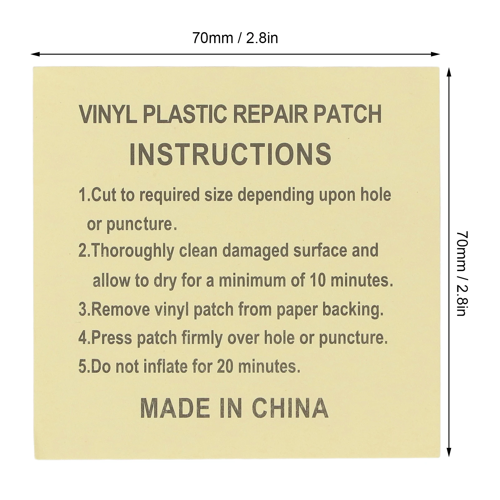 رقعة قابلة للنفخ من مادة PVC مقاومة للماء، متعددة الوظائف، رقعة إصلاح مرتبة هوائية ذاتية اللصق، سهلة الاستخدام للسباحة