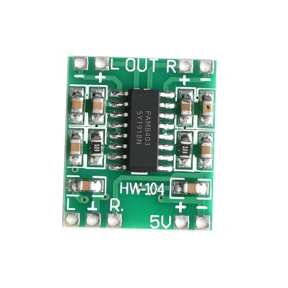 1-20PCS PAM8403 Audio 2x3W PAM 8403 Mini Digital Power Amplifier Board for Class D Stereo Audio Amplifier Module 5V Power