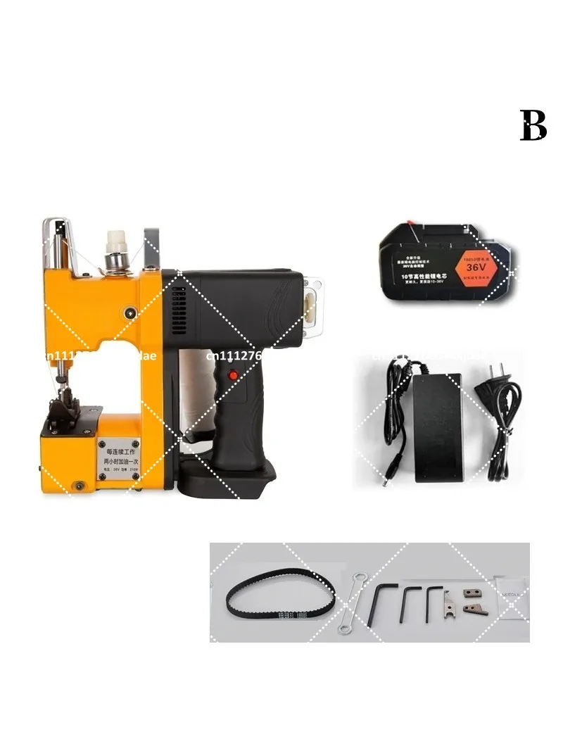 Portable Bag Sewing Machine with Rechargeable Lithium Battery, Handheld Woven Bag Sealing Tool for Home and Industrial Use