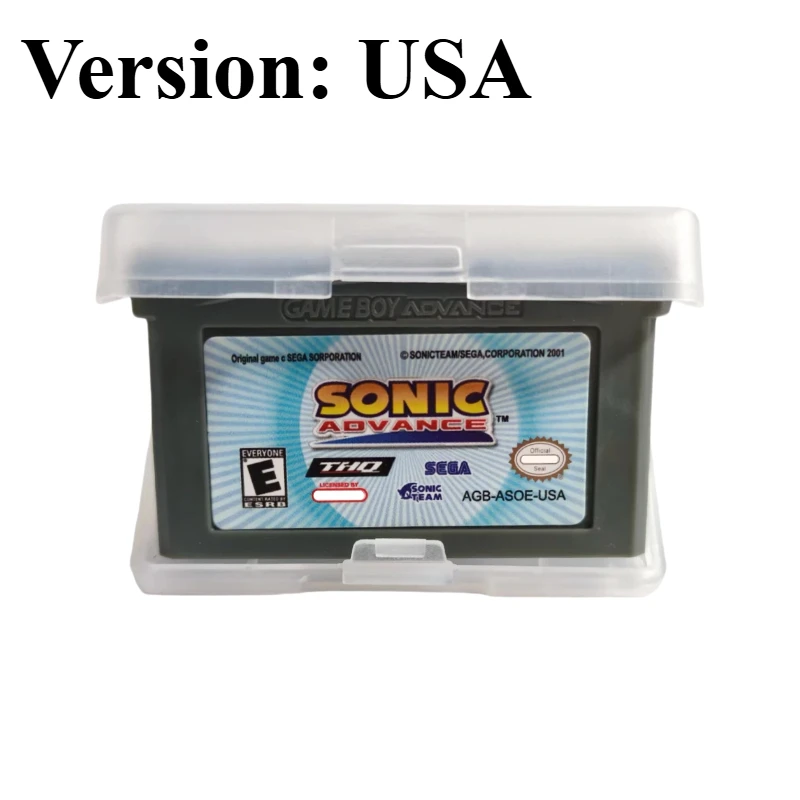 Sonic The Hedgehog GBA Spielmodul-Set Advance 1 2 3 Genesis Advance GBA SP Retro-Plattformer-Spielkarte für Fans-Sammlung – Detail 6