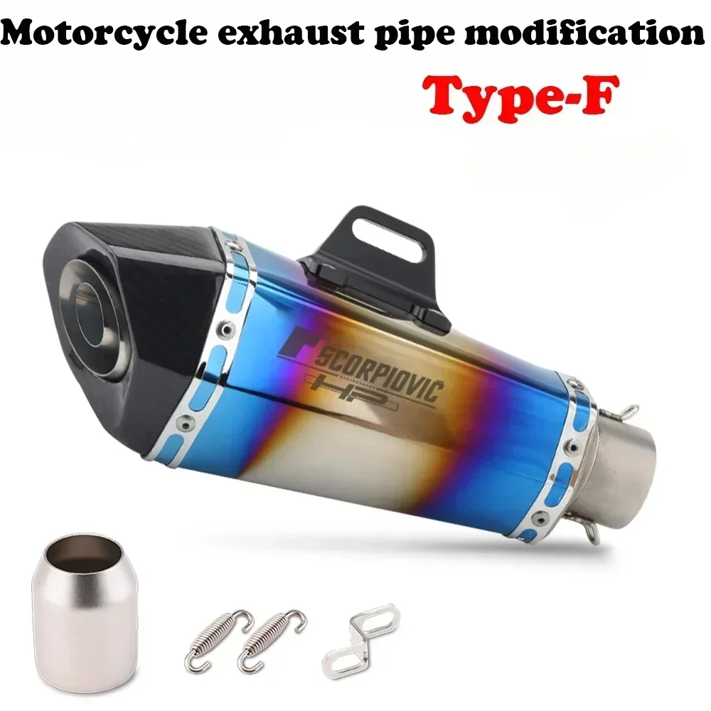 DBキラー付きモーターサイクルスポーツエキゾーストパイプ,サイレンサー,汎用,z900,800, 750,r7,ホンダpcx125,36-51mm