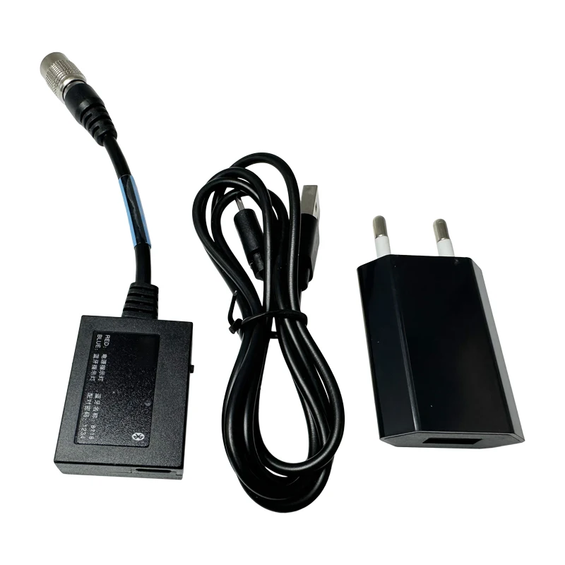 New 6 Pin Bluetooth Adapter Hirose for Hi-target Total Station with Charger and Cable To USB Data Cable