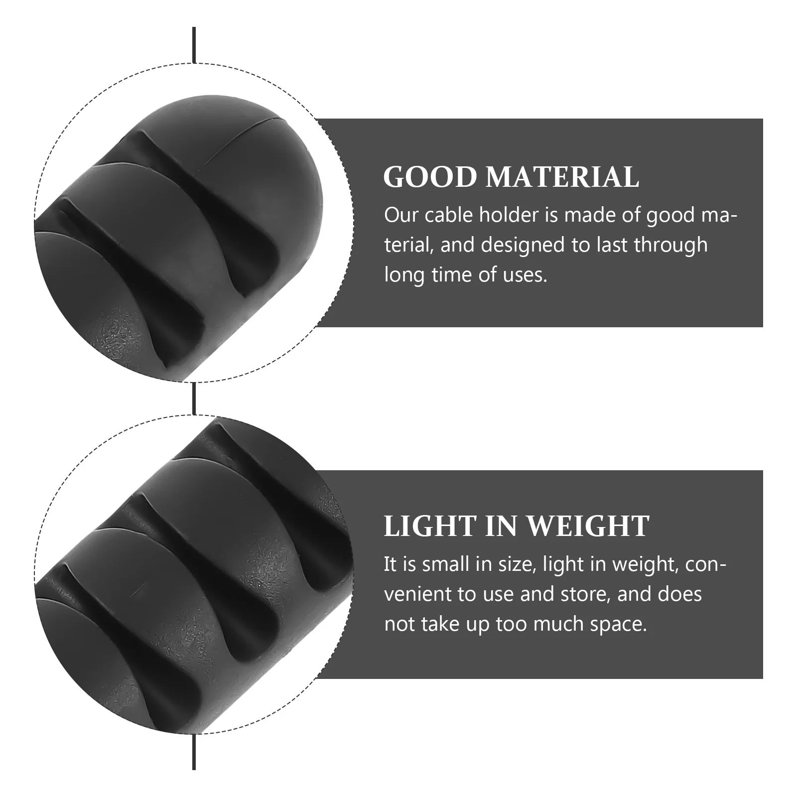 4Pcs Adhesive Cable Holders Durable Wire Organizers Portable Cord Management Desktop Office Home Cable Organizer