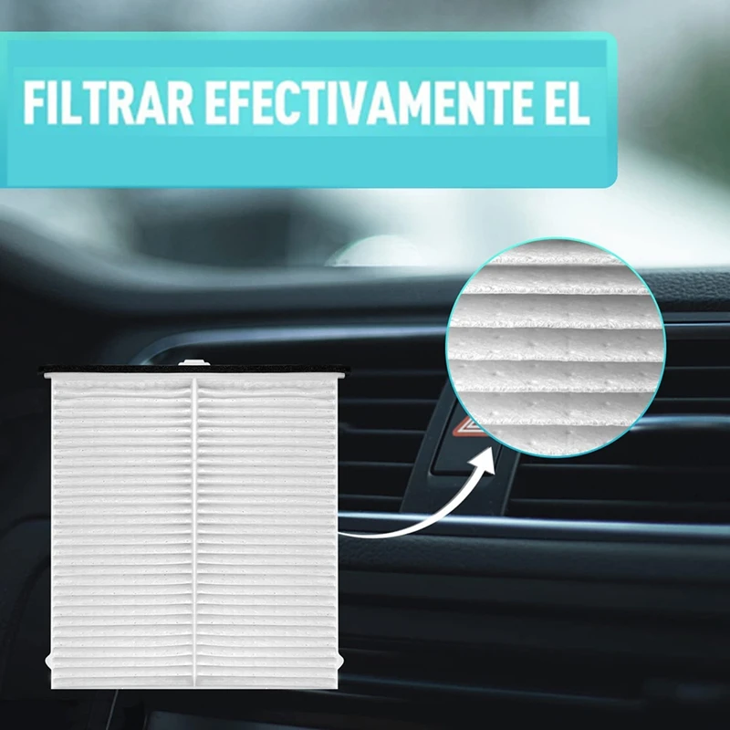 2Pcs Car Cabin Air Filter Air Conditioner Filter Air Filter Grid For Mazda 3 Mazda 14-18 6 14-19 CX-5 13-19 KD45-61-J6X