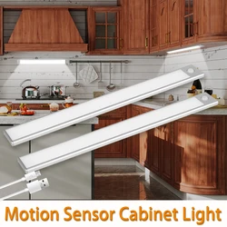 Kitchen LED Lamp Motion Sensor Cabinet Light 20CM/30CM/40CM/60CM USB Rechargeable LED lamp Tube Light Dimmer Human body sensing