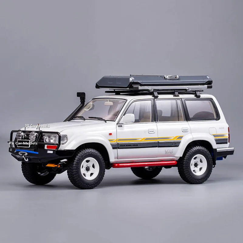 Kengfai original factory car model 1:18 Land Cruiser off-road version LC80 alloy car model