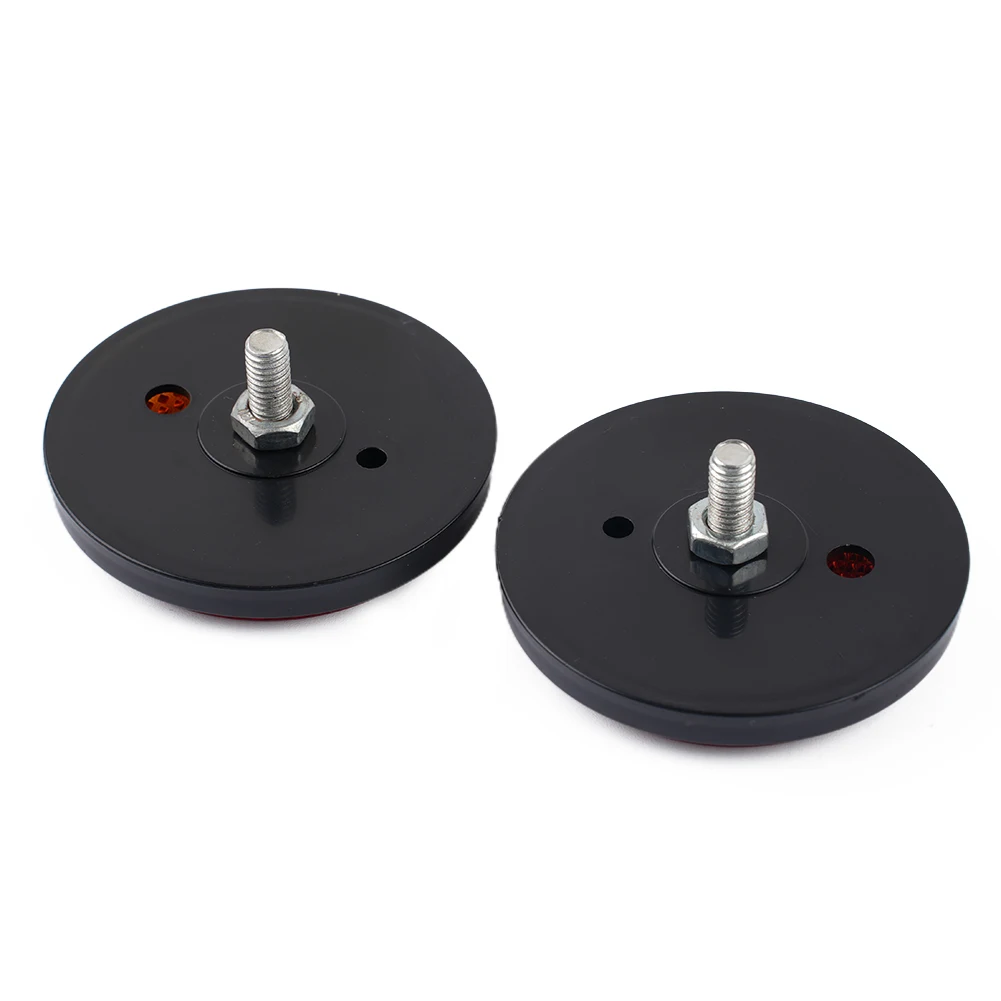 2pcs Circular Reflector Universal Car Trucks Motorcycle Night Reflector Refraction Light Part Motorcycles Accessories