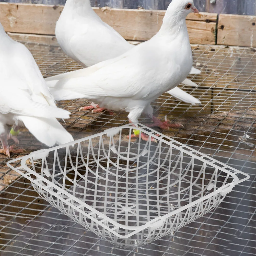 

12Pcs Plastic Pigeon Coop Nest Bird Cage Breeding Hatching Nest Bowl for Pigeon Quail Parakeet Bird Breeding Hatching