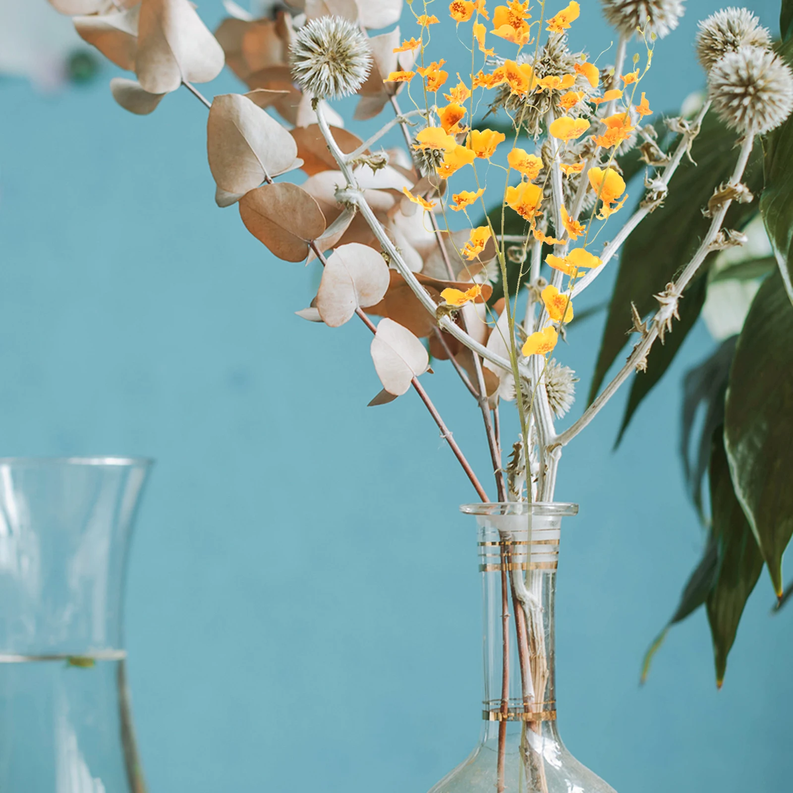 

Artificial Orchid Silk Fake Long Stem Flower Simulation Flower Decor for Wedding Party Home Vase Romantic Scene Layout DIY