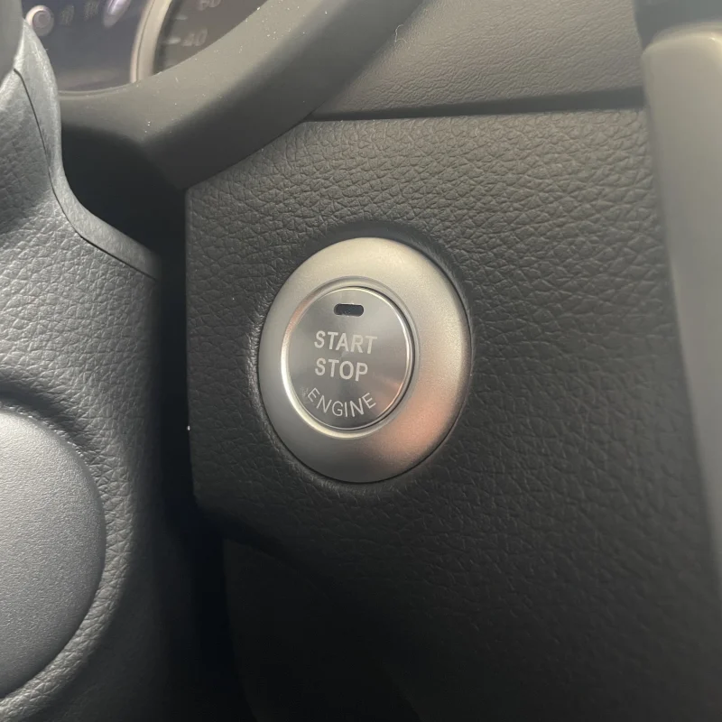 For Nissan 2015 2017 2018 2019 2020 2021 Frontier cab one button start ignition switch button decorative ring aluminum protectiv