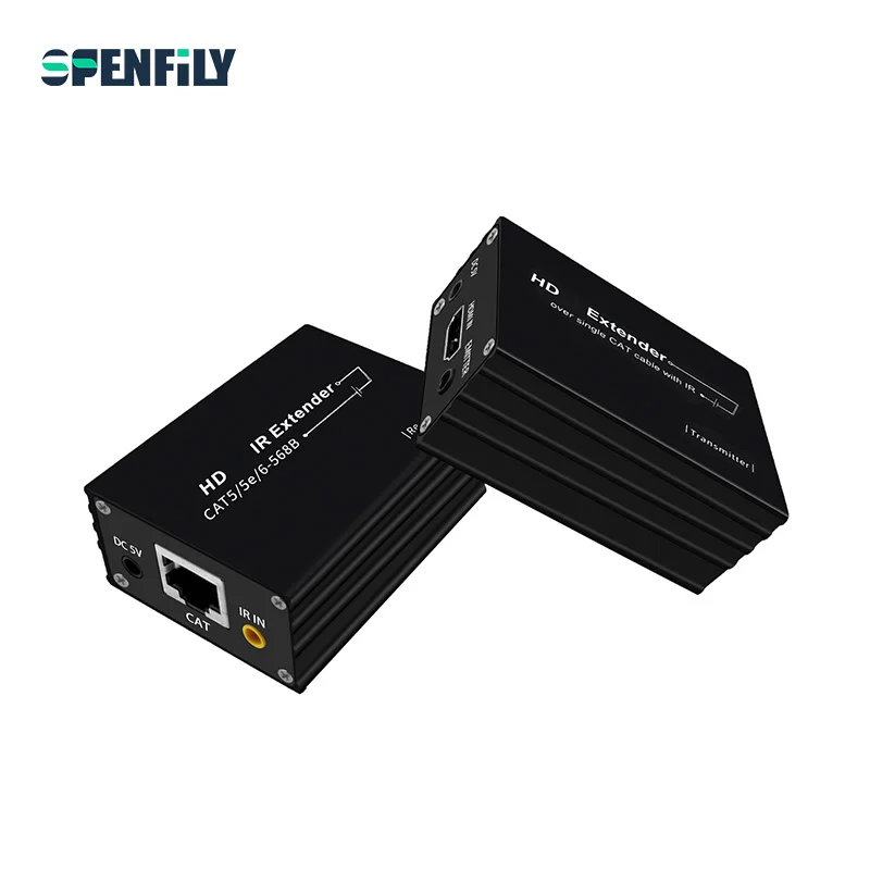 HD Extender 1/2 Split Screen Extension with 60m Transmission Remote Control Forwarding HDMI Extender