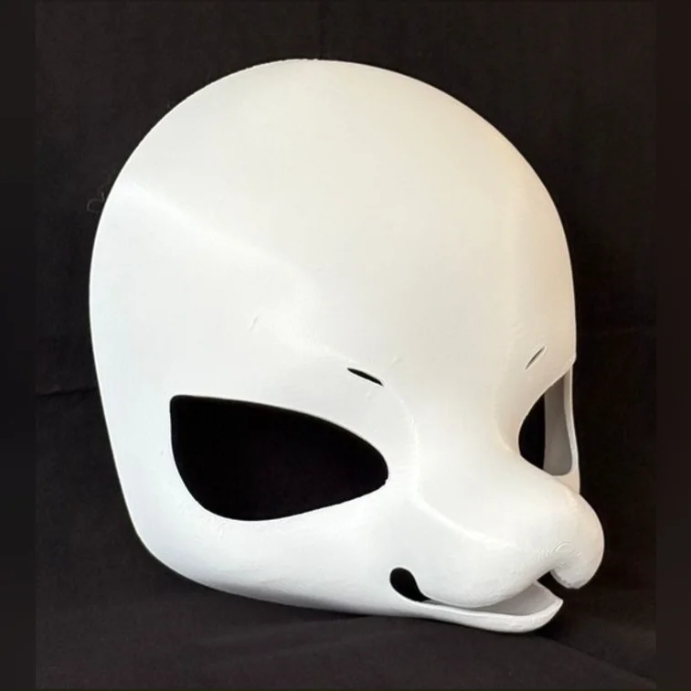 Fursuit Head Base Kemono Fox Beast Skull  Furry DIY Head Embryo PETG 3D Printing Wearable Custom Cosplay Anime Accessories