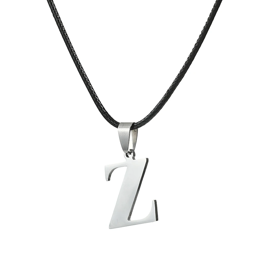 

Новое ожерелье из нержавеющей стали A-Z с буквами алфавита 26, ожерелье с английскими буквами для мужчин и женщин, персонализированные ювелирные изделия, подарки