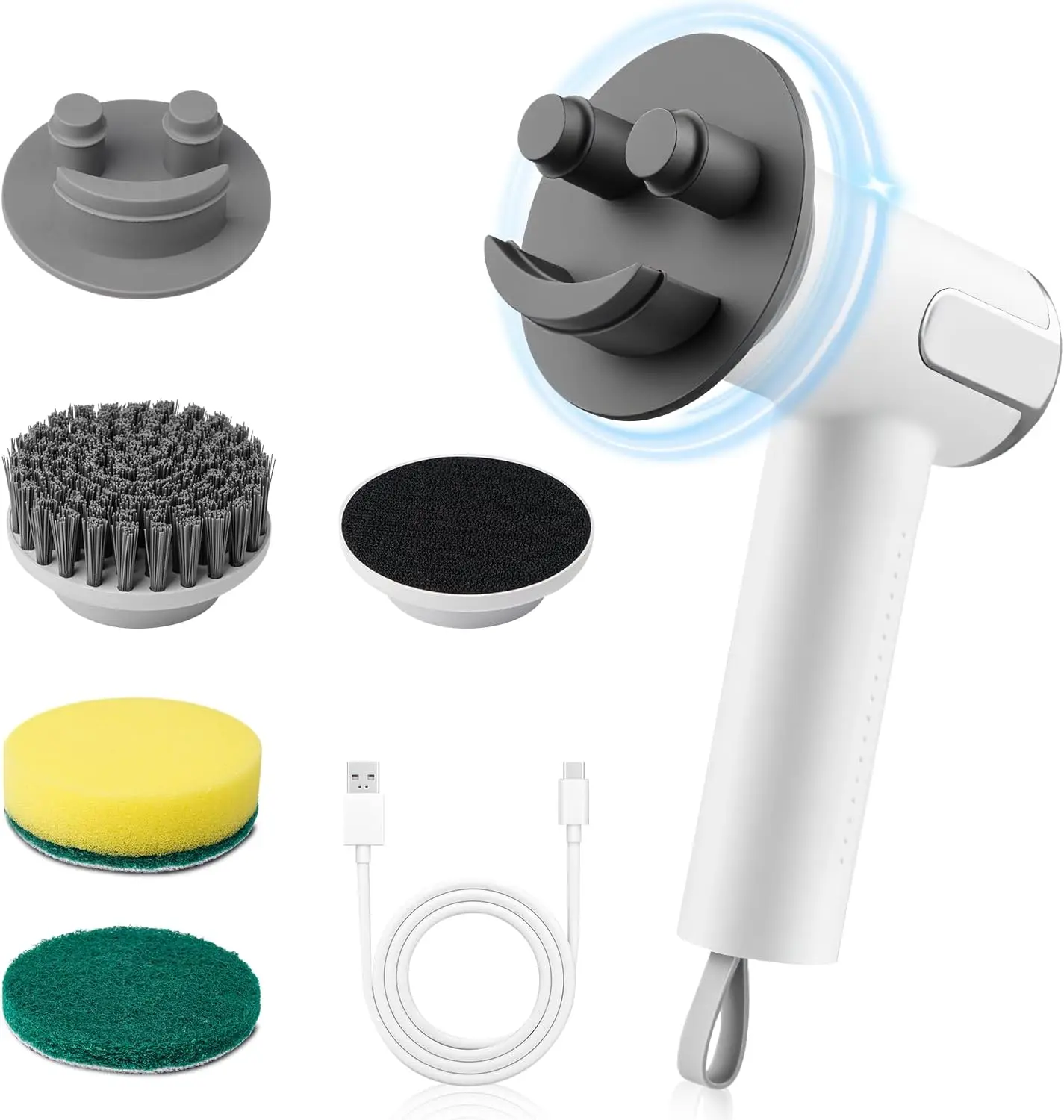 

Electric Spin Scrubber for Scrub Daddy/Mommy, 2-Speed Power Cleaning Brush with Digital Display 4