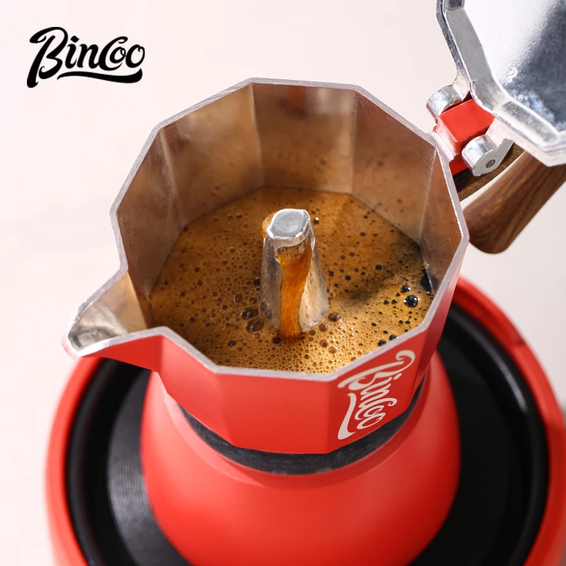 

Bincoo double valve Moka pot portable gift box coffee pot set espresso machine home gift