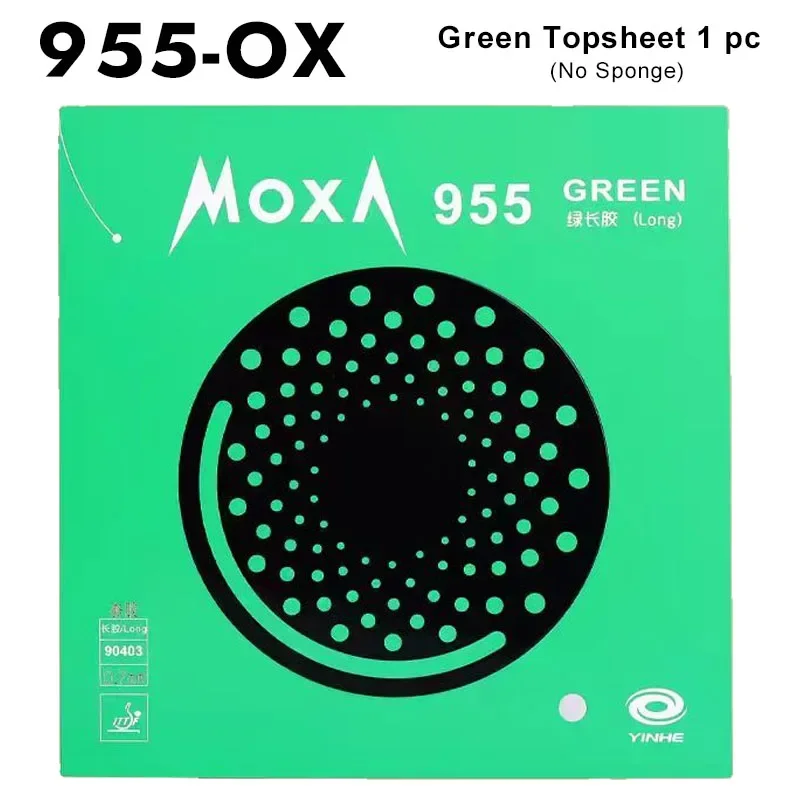 

YINHE Table Tennis Rubber 955 Long Pimples Anti-spin Sheet 955 OX/0.7mm Sponge Rubber