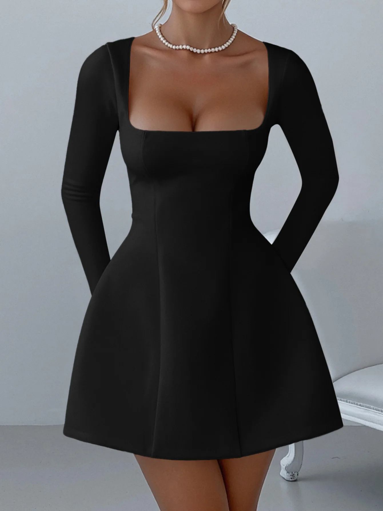 ドレス レディースドレス プロム 2025 冬 ベルベット フィッシュボーン ボーン入り ボールガウン フロア丈 ゴシック パンク ドラマティック 厚手 暖かい 防寒