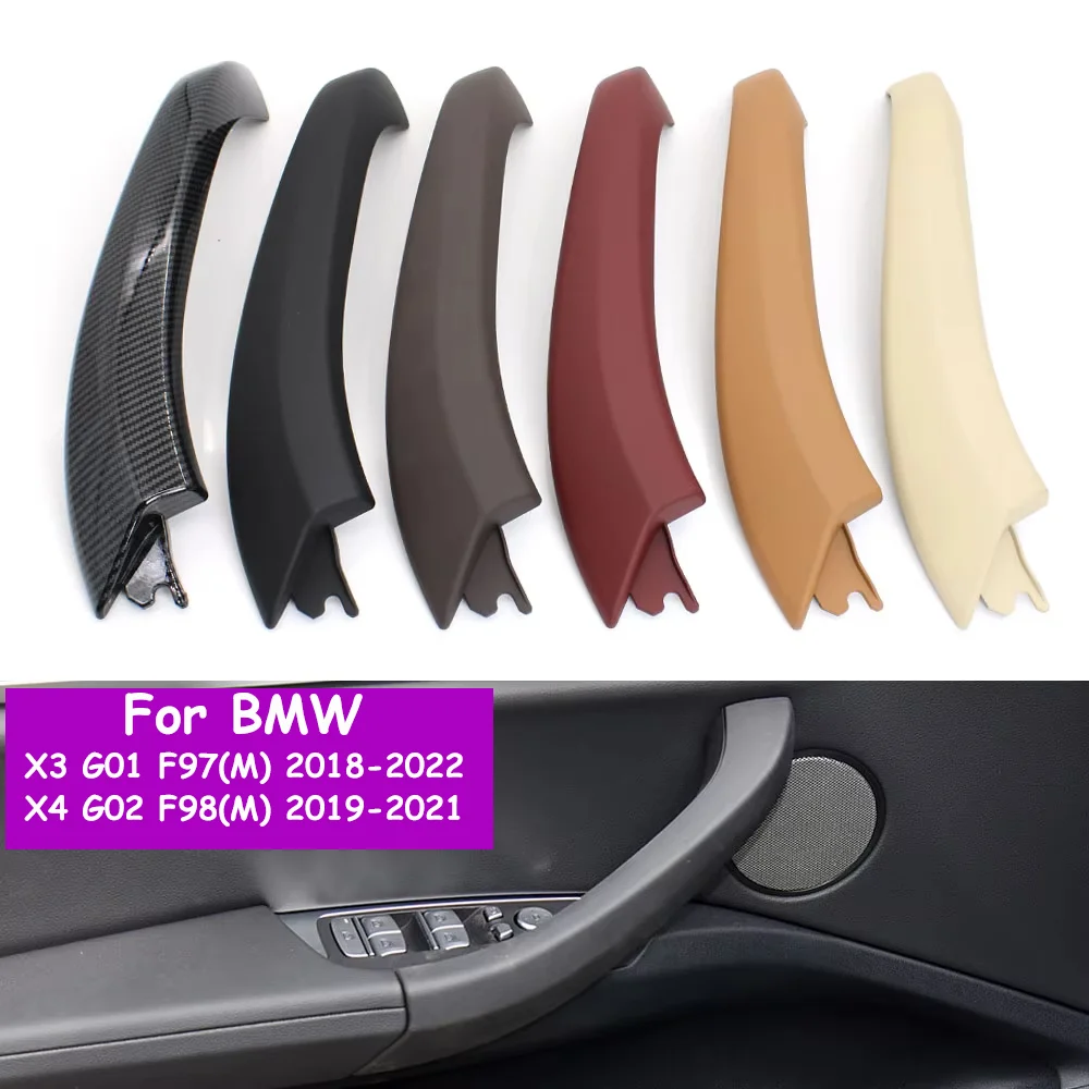 Car Interior Accessories Left Right Door Pull Handle Outer Cover Panel Trim Replacement For BMW X3 X4 G01 G02 G08 F97 F98