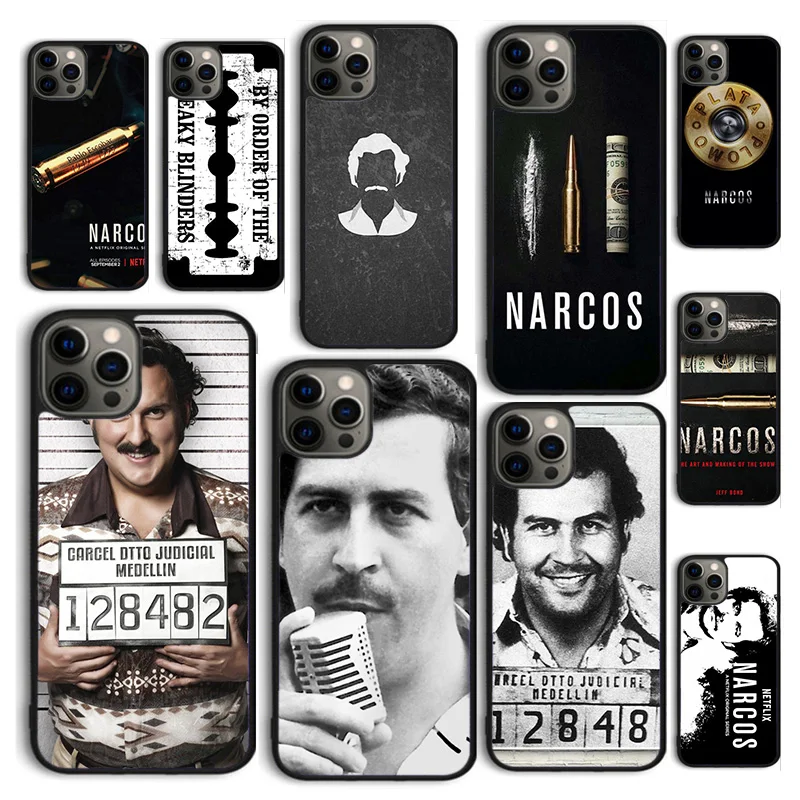 Narcos Pablo Escobar TV Series Poster Phone Case Cover for iPhone 16 15 12 mini 11 13 14 Pro Max SE 2020 6S 7 8 Plus Coque