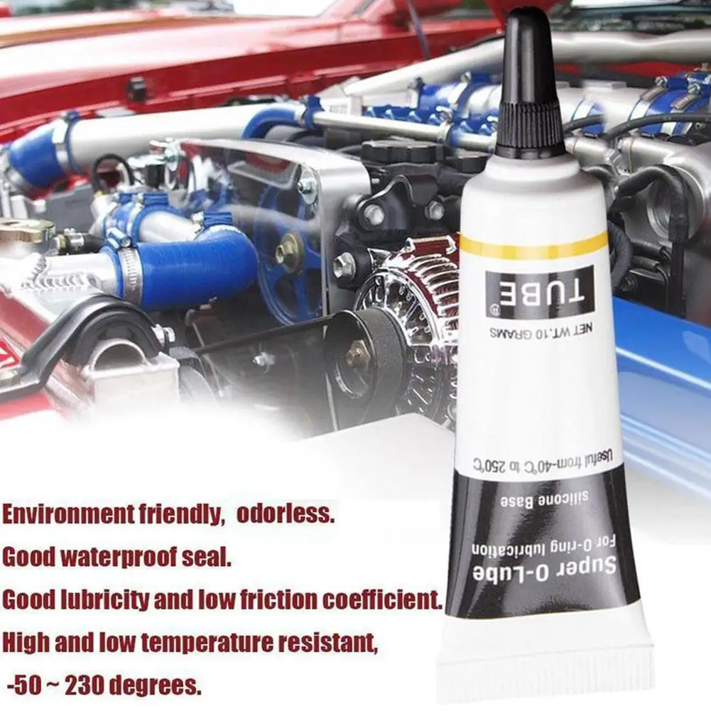    Grasa de silicona de grado alimenticio, lubricante impermeable para anillos de sellado, 10 g, para mejoras del hogar, máquina de café, resistente a altas y bajas temperaturas